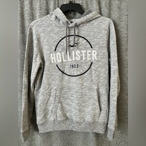 Hollister Men’s Gray Embroidered Sweatshirt